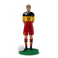 Figurine de collection Match Day FC équipe de Belgique, maillot noir jaune rouge au lion, vue de face.