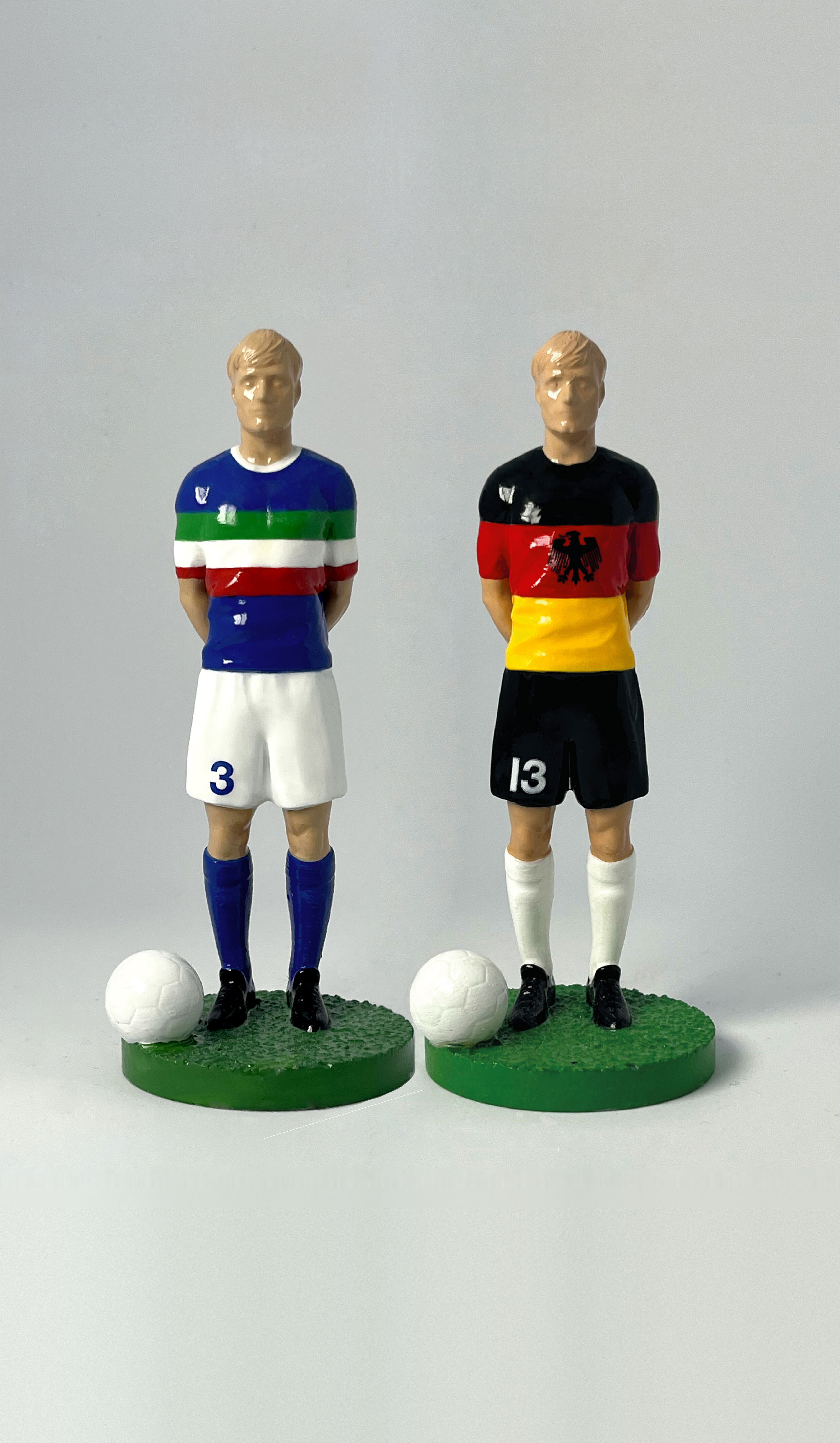 Duo de figurines Match Day FC Italie et Allemagne, hommage à la finale de la Coupe du monde 1982.