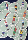 Set de 10 sous-bocks Match Day FC Mundial 2026 aux couleurs des grandes nations du football, 10x10 cm.